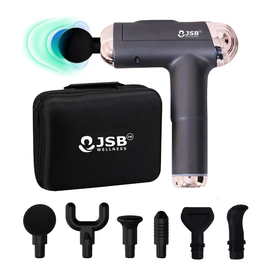 Massage Gun for Gym Pain Relief Percussion Massager Electric Deep Tissue Wireless Rechargeable Full Body Massager JSB HF114
