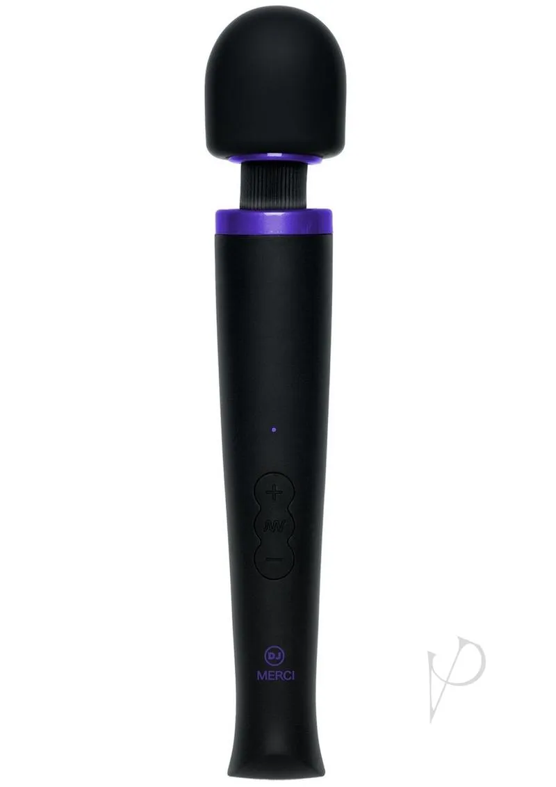 Merci Rechargeable Power Wand Black