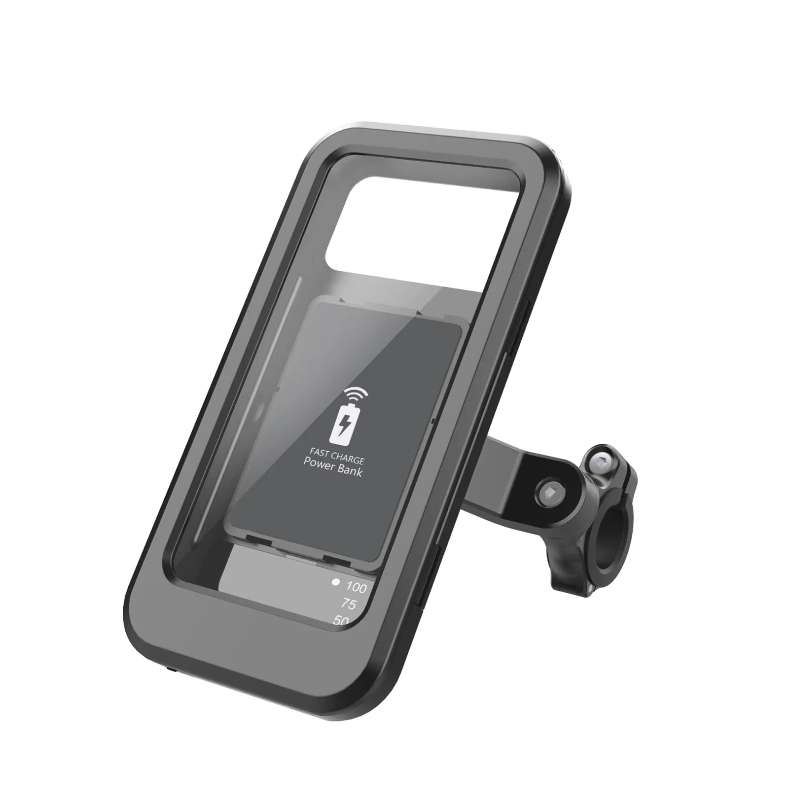 Motorcycle Bicycle Handlebar Phone Holder Wireless Charger