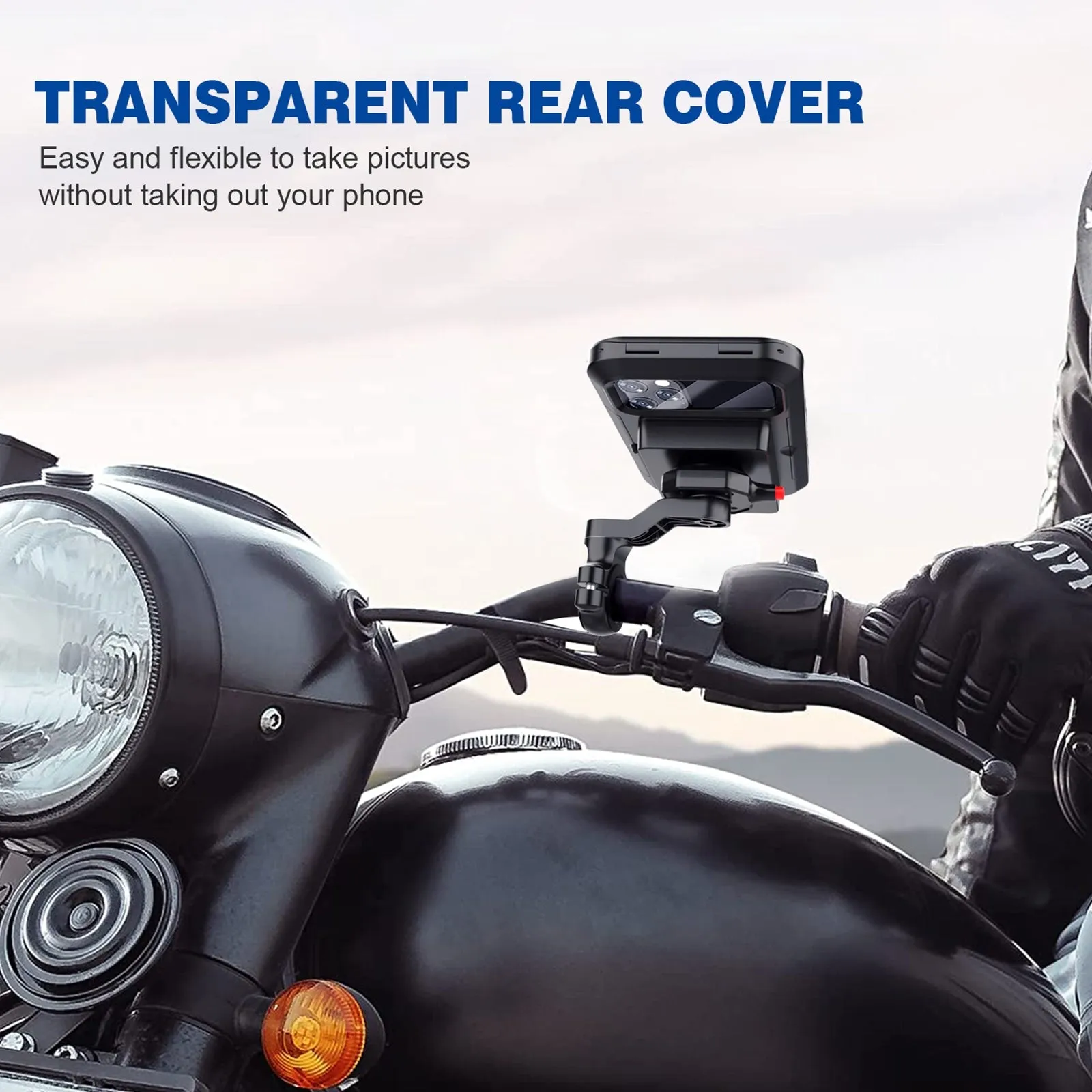 Motorcycle Bicycle Handlebar Phone Holder Wireless Charger