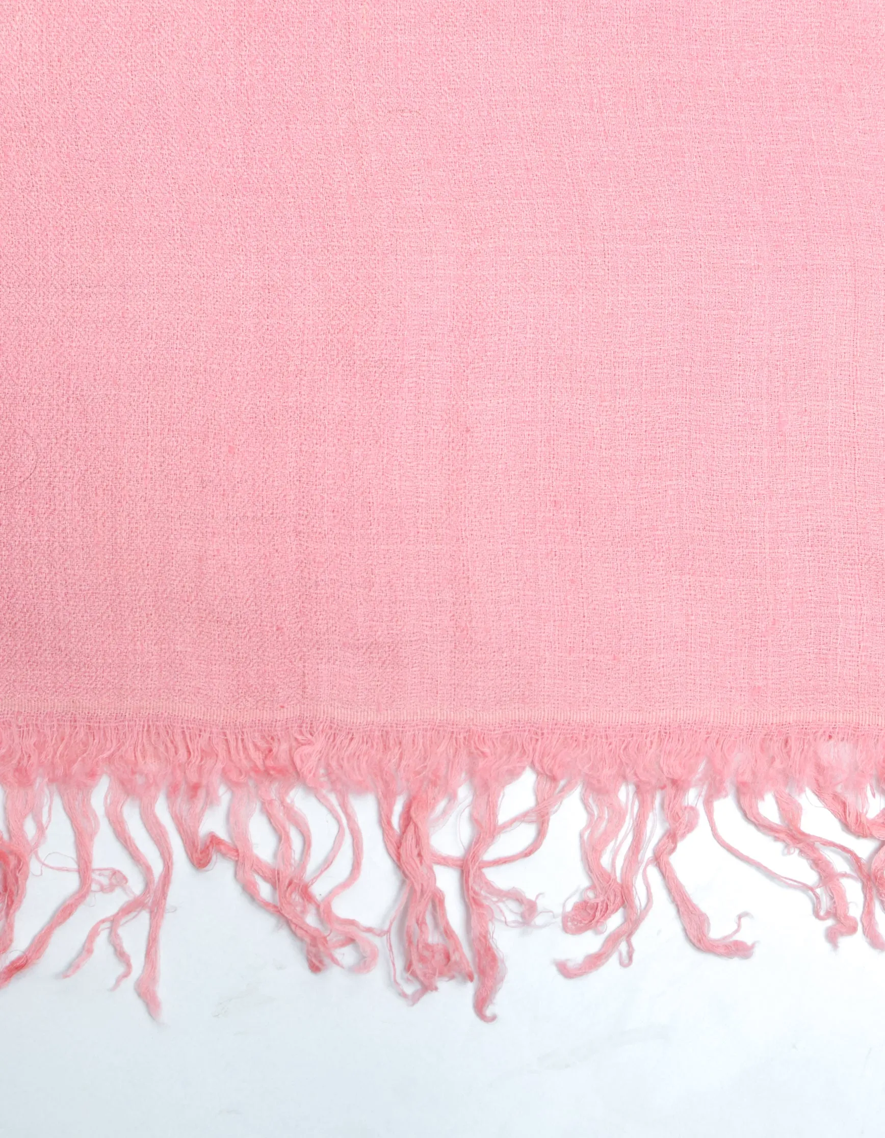 Multi-Pattern Pink Stripes Handwoven Cashmere Pashmina Stole