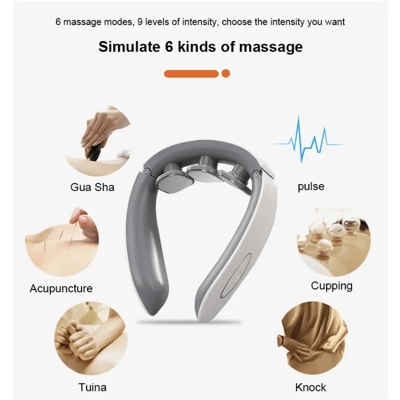 Multifunctional Adjustable Cervical Neck Massager J001-1D AO-78111