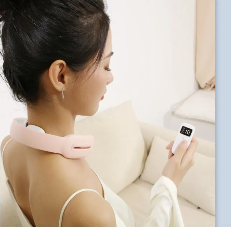 Multifunctional Neck Massager with Remote | USB Rechargeable Pain Relief Device
