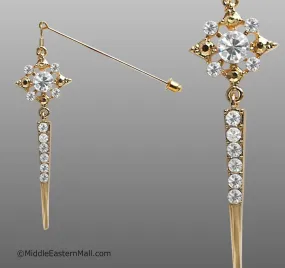 North Star Hijab Pin # 22 in Gold-Tone