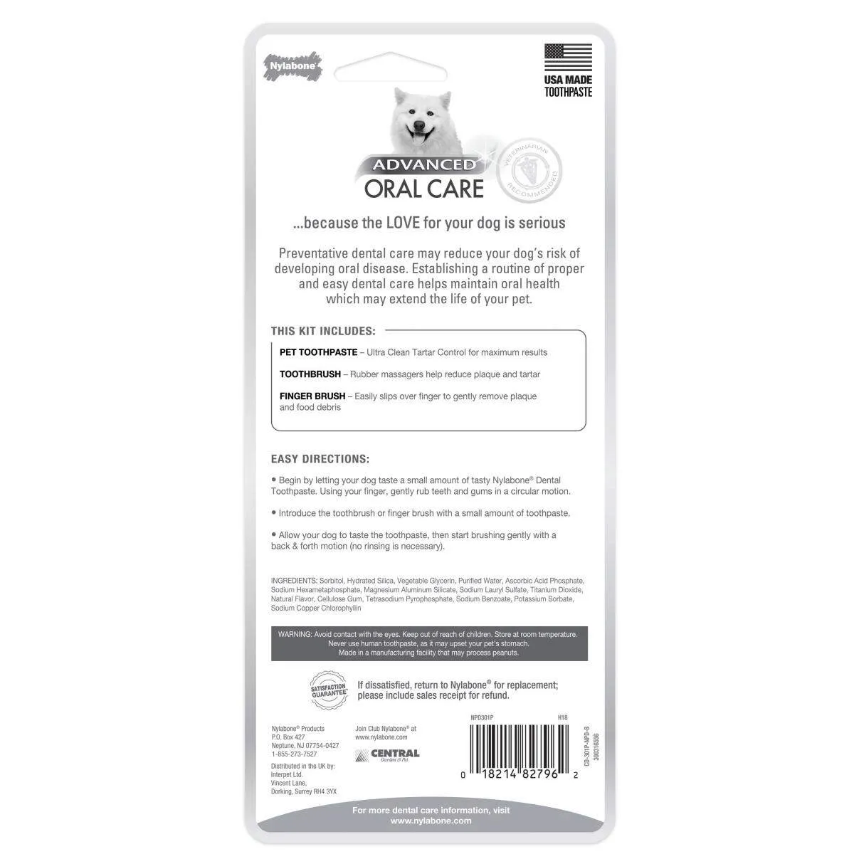 Nylabone - Advanced Oral Care Dental Kit for Dogs