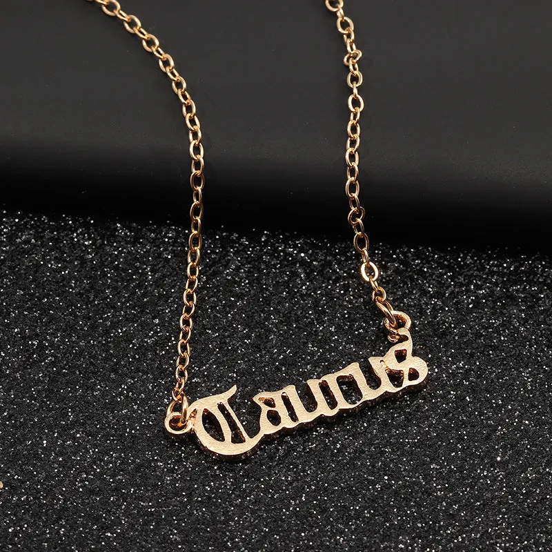Old English Zodiac Collier