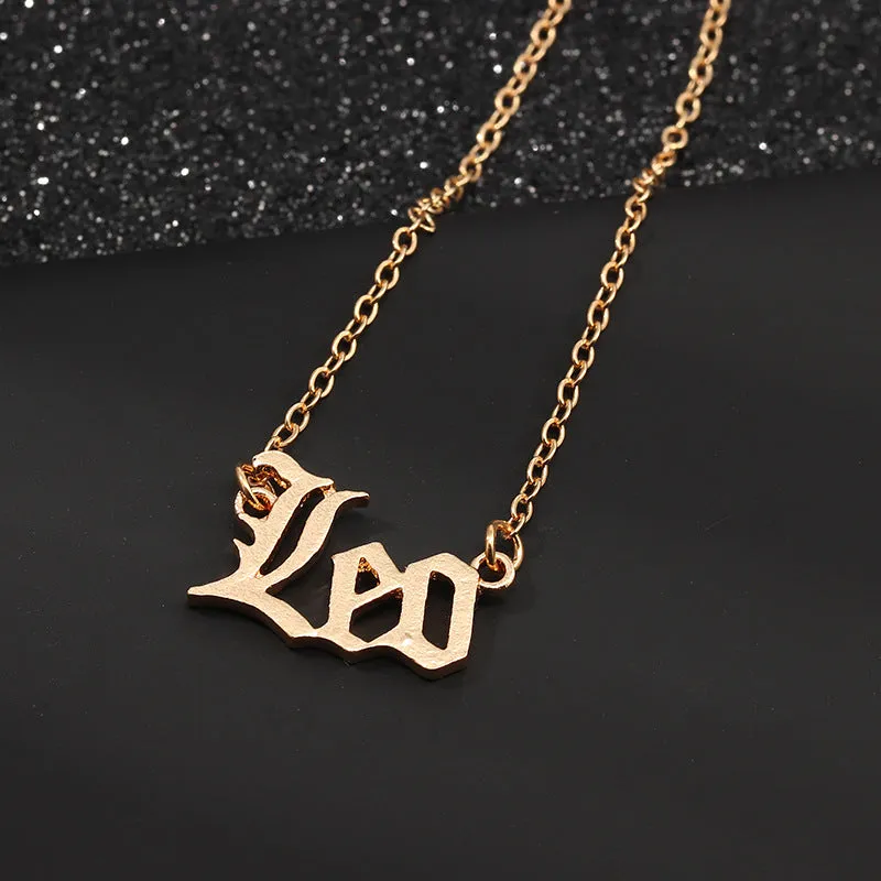 Old English Zodiac Collier