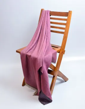 Orchid Blue Handwoven Reversible Cashmere Pashmina Shawl