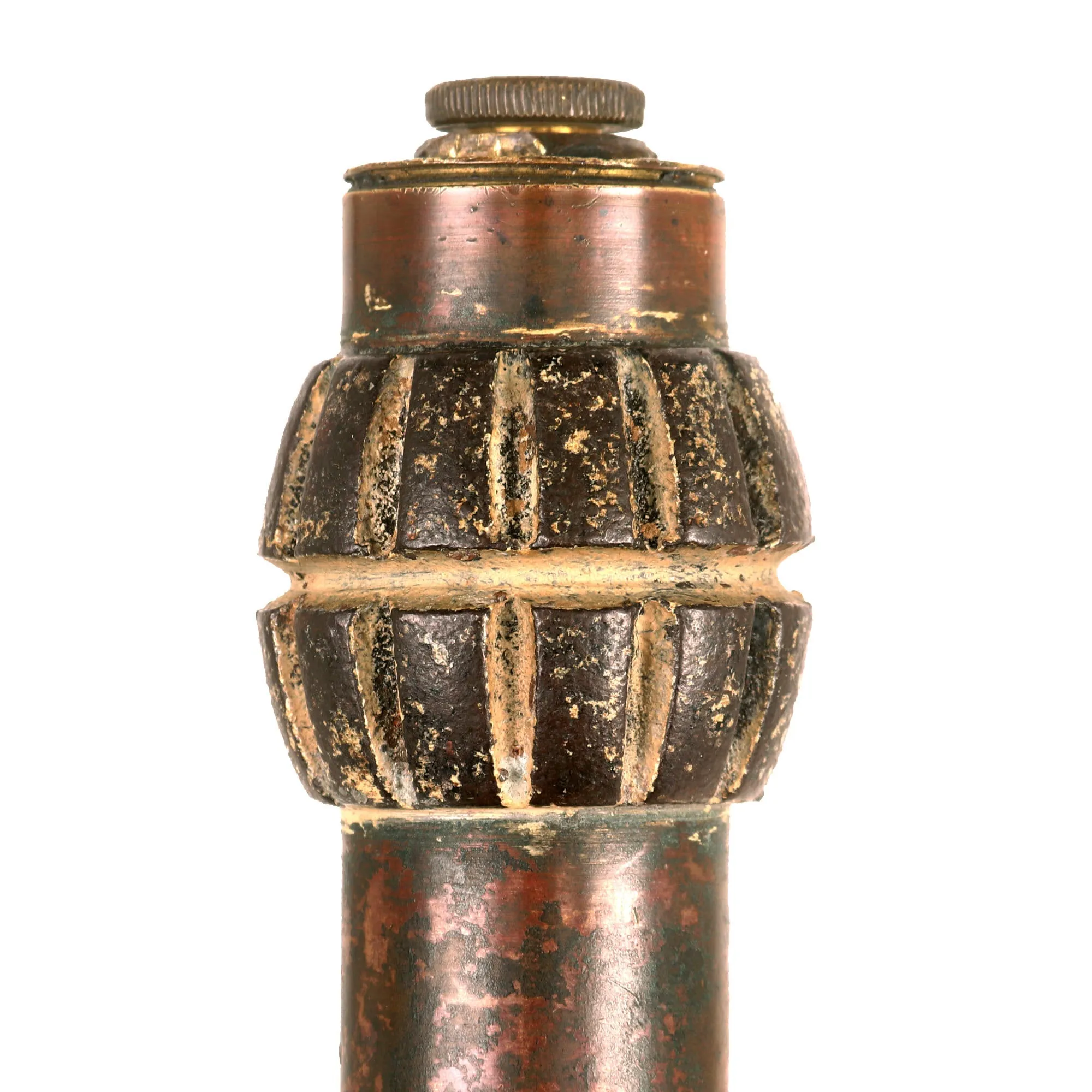 Original  British WWI Inert Hales (“Mexican”) Pattern No. 2 Percussion Cap Fragmentation Hand / Rifle Grenade