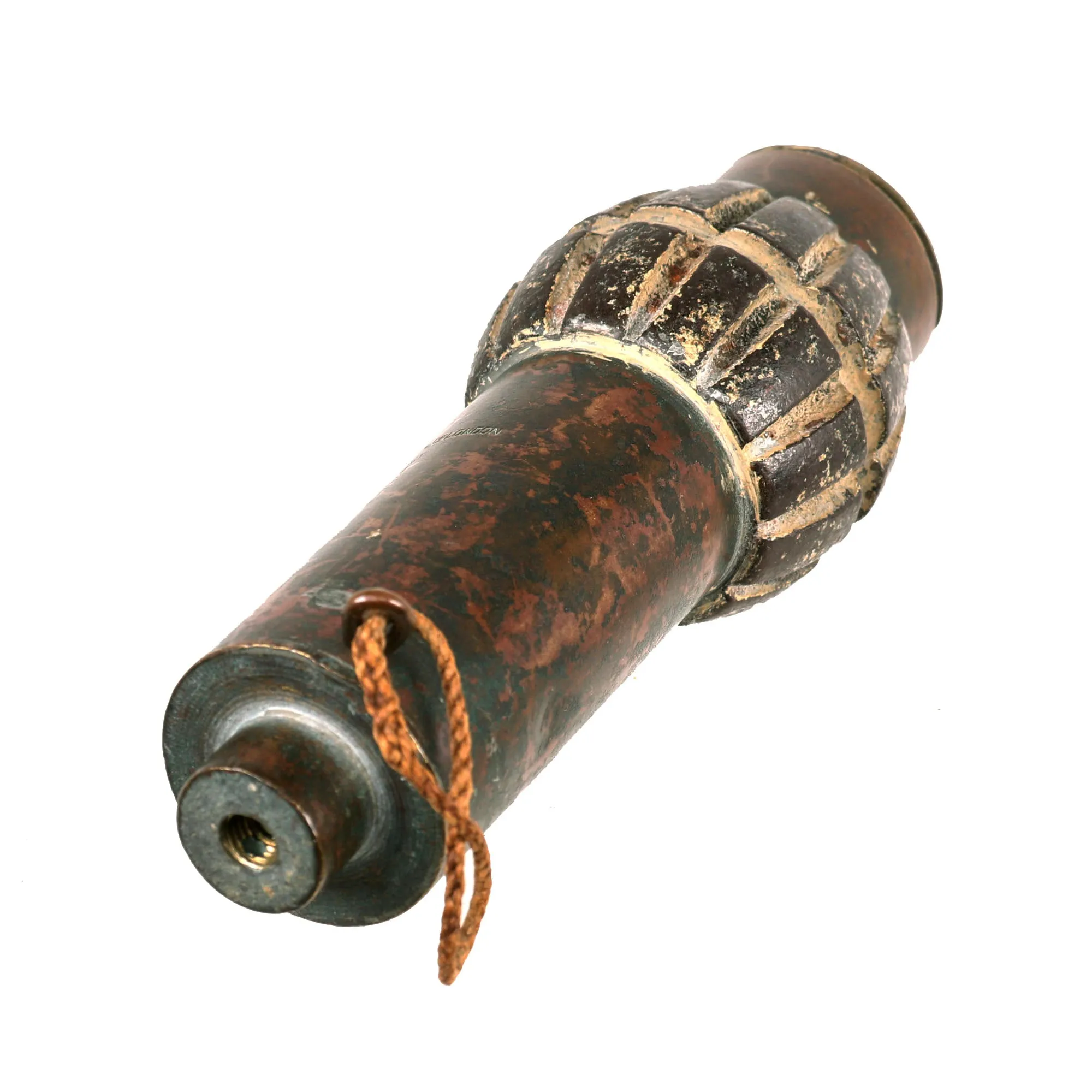Original  British WWI Inert Hales (“Mexican”) Pattern No. 2 Percussion Cap Fragmentation Hand / Rifle Grenade