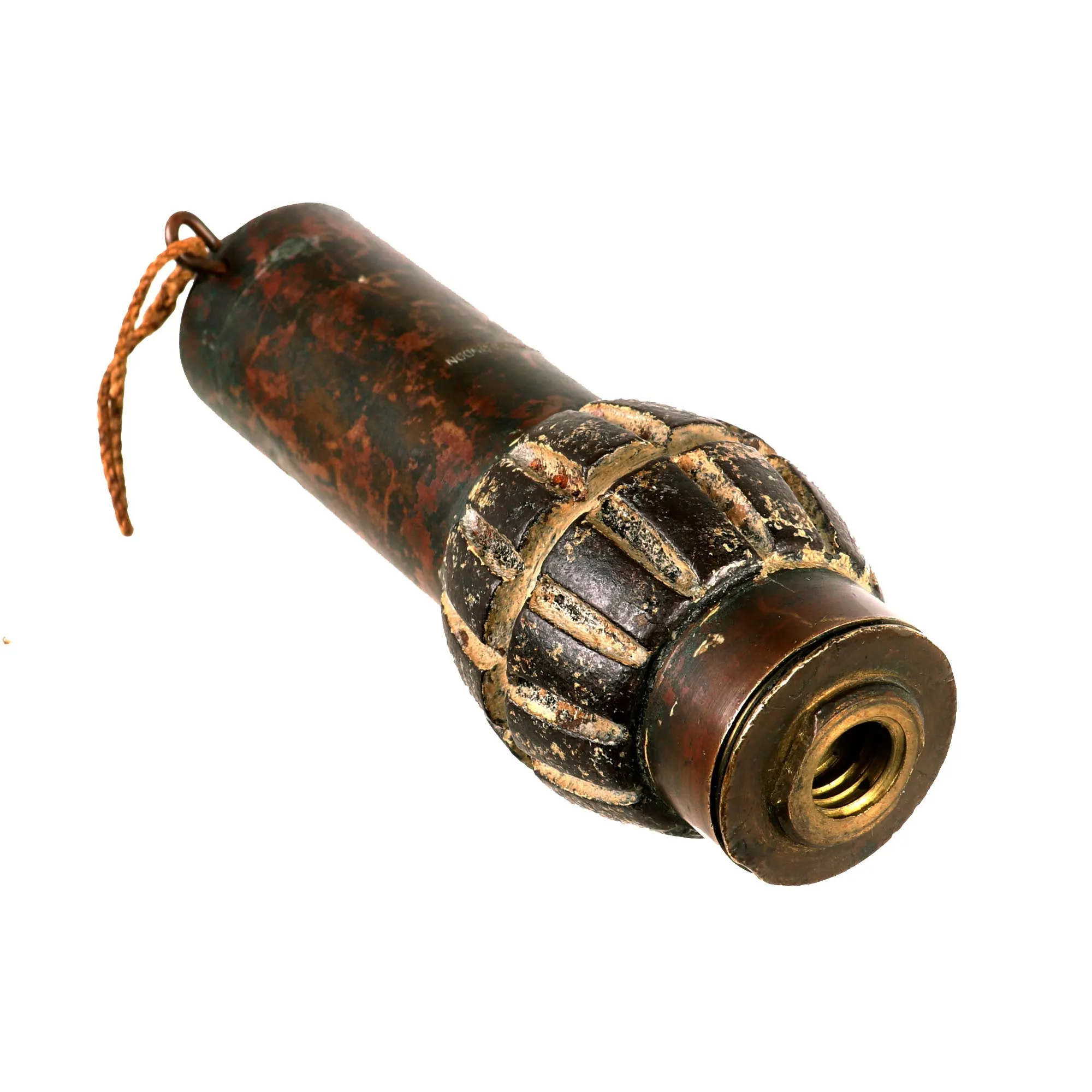 Original  British WWI Inert Hales (“Mexican”) Pattern No. 2 Percussion Cap Fragmentation Hand / Rifle Grenade