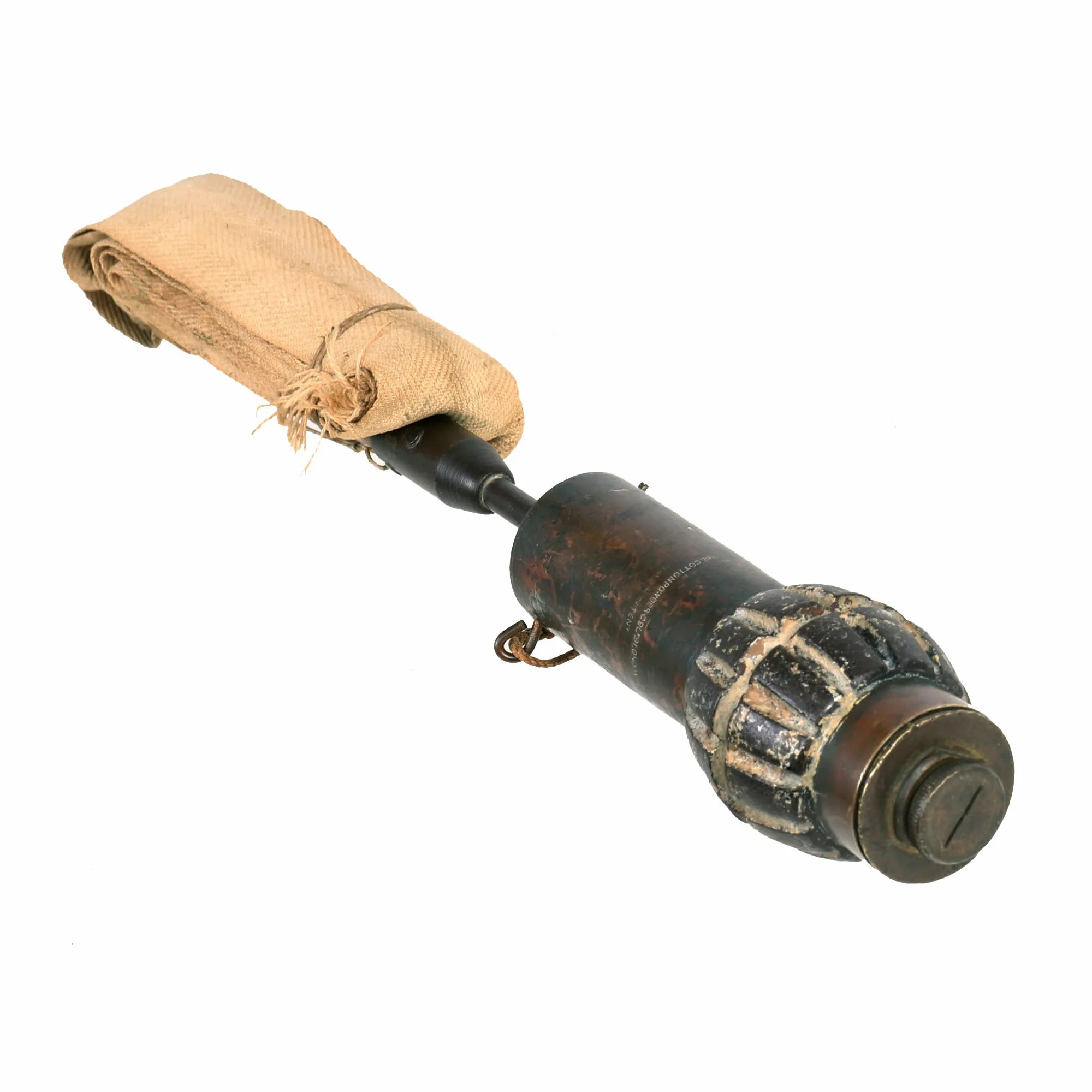 Original  British WWI Inert Hales (“Mexican”) Pattern No. 2 Percussion Cap Fragmentation Hand / Rifle Grenade
