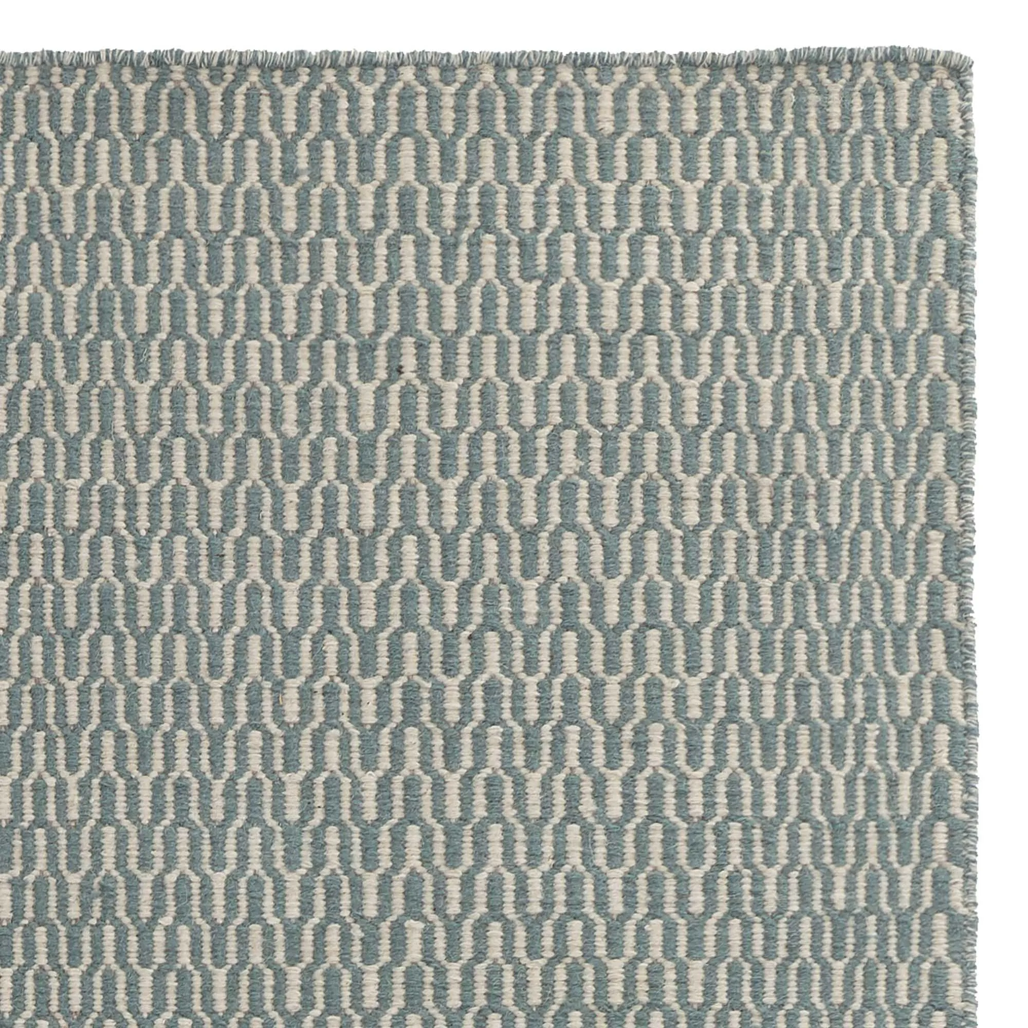 Overod Rug [Turquoise/Off-white]