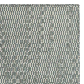 Overod Rug [Turquoise/Off-white]