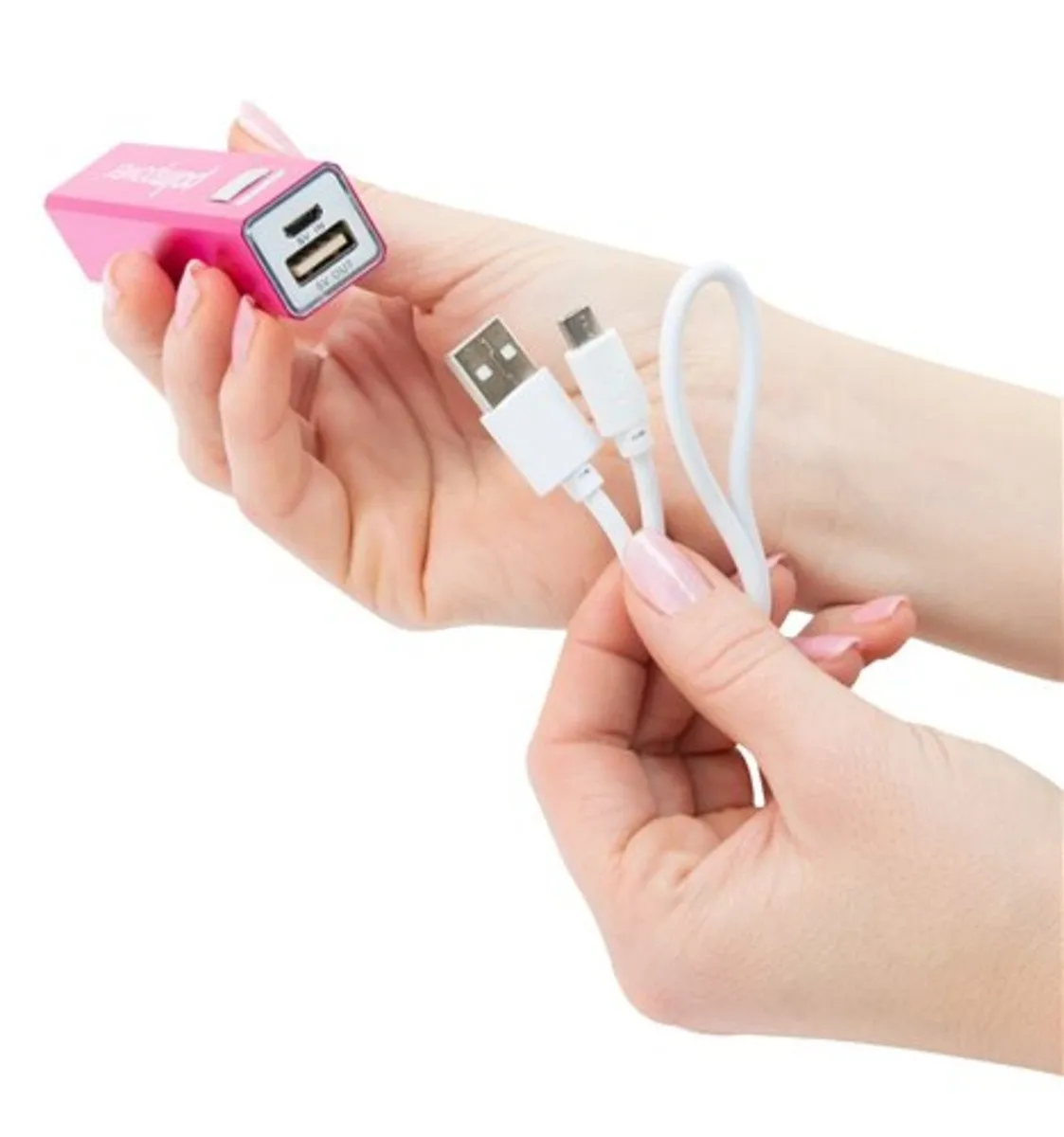 Palm Power Plug and Play Body Massager Pink and Black