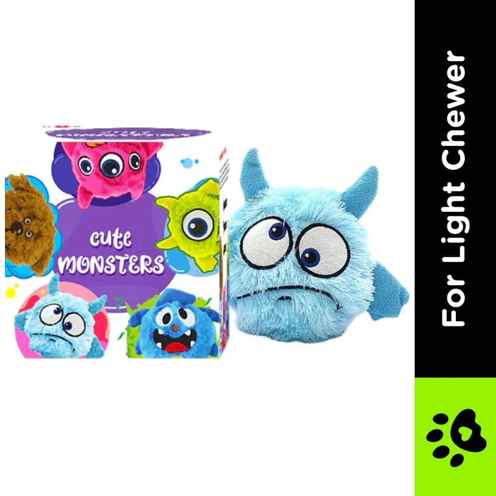 Pawsindia Trembling Monster Toy for Dogs (Blue)