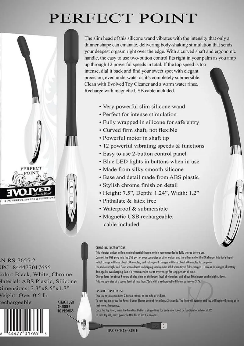 Perfect Point White/black