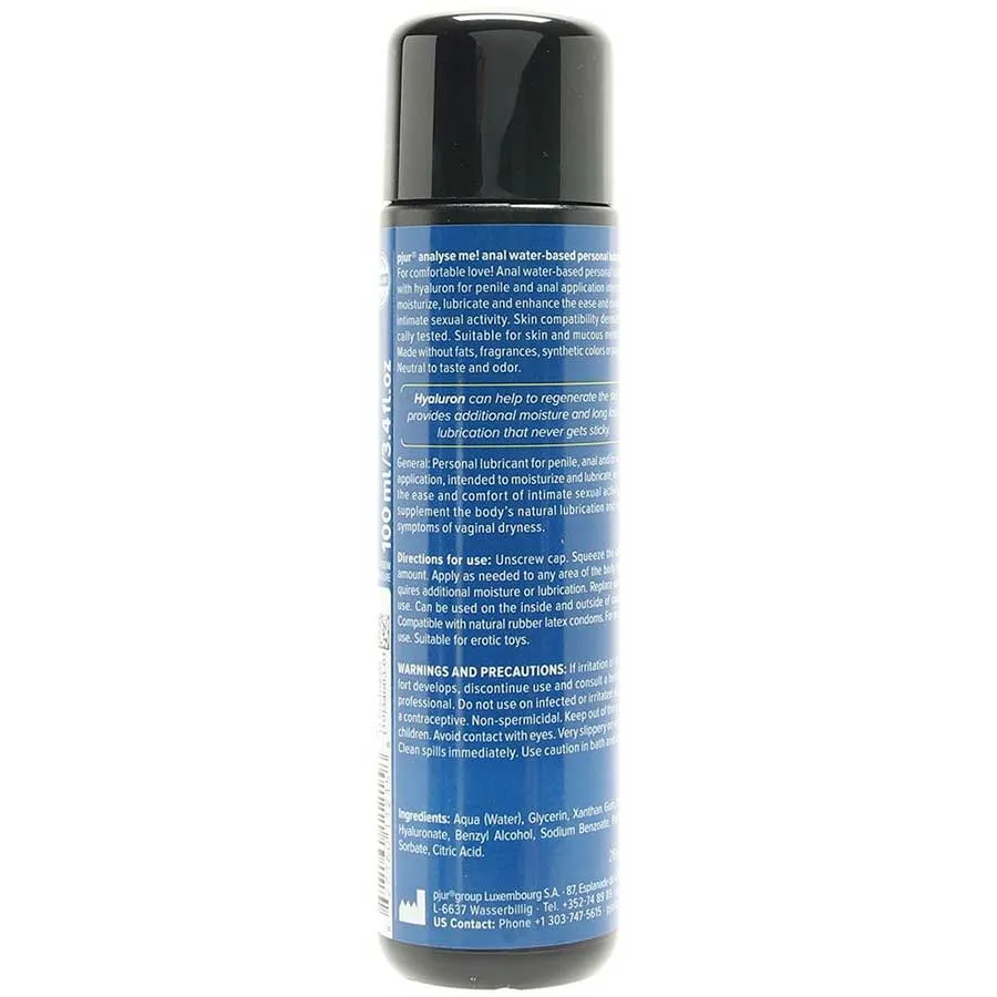 Pjur Analyse Me Water Based Comfort Anal Lube for Men 3.4 oz (100 ml)