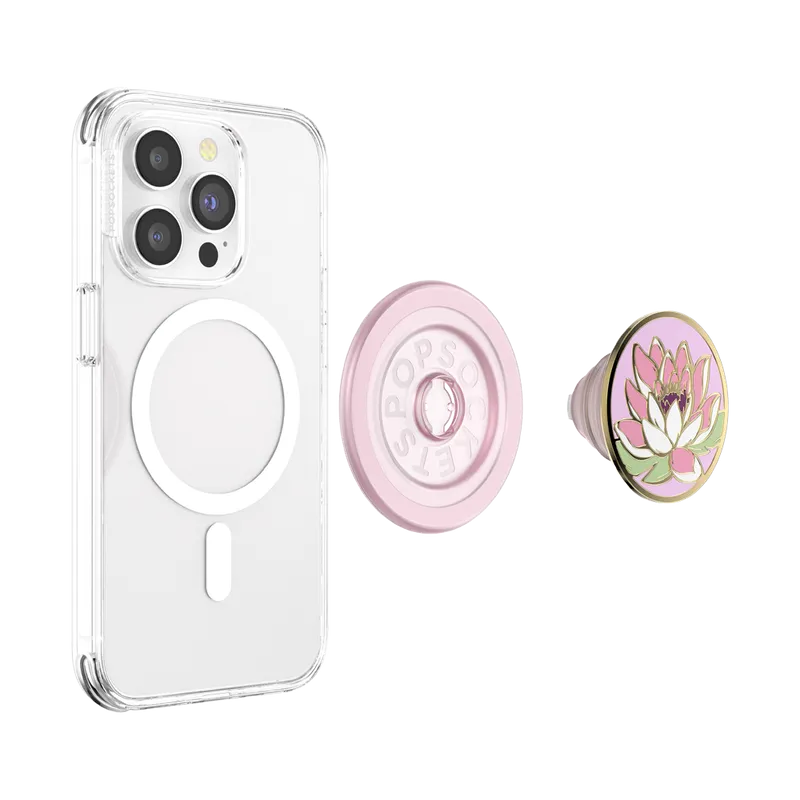 PopSockets Enamel Water Lily PopGrip for MagSafe