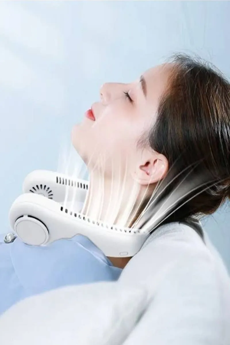 Portable Hands Free Bladeless Neck Fan
