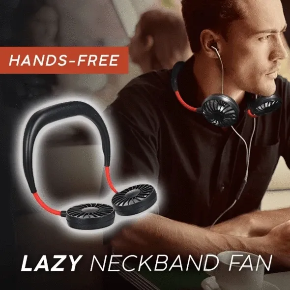 Portable Hanging Neck Sports Fan - Mini USB Portable Neckband With Rechargeable Battery Small Air Cooler Conditioner