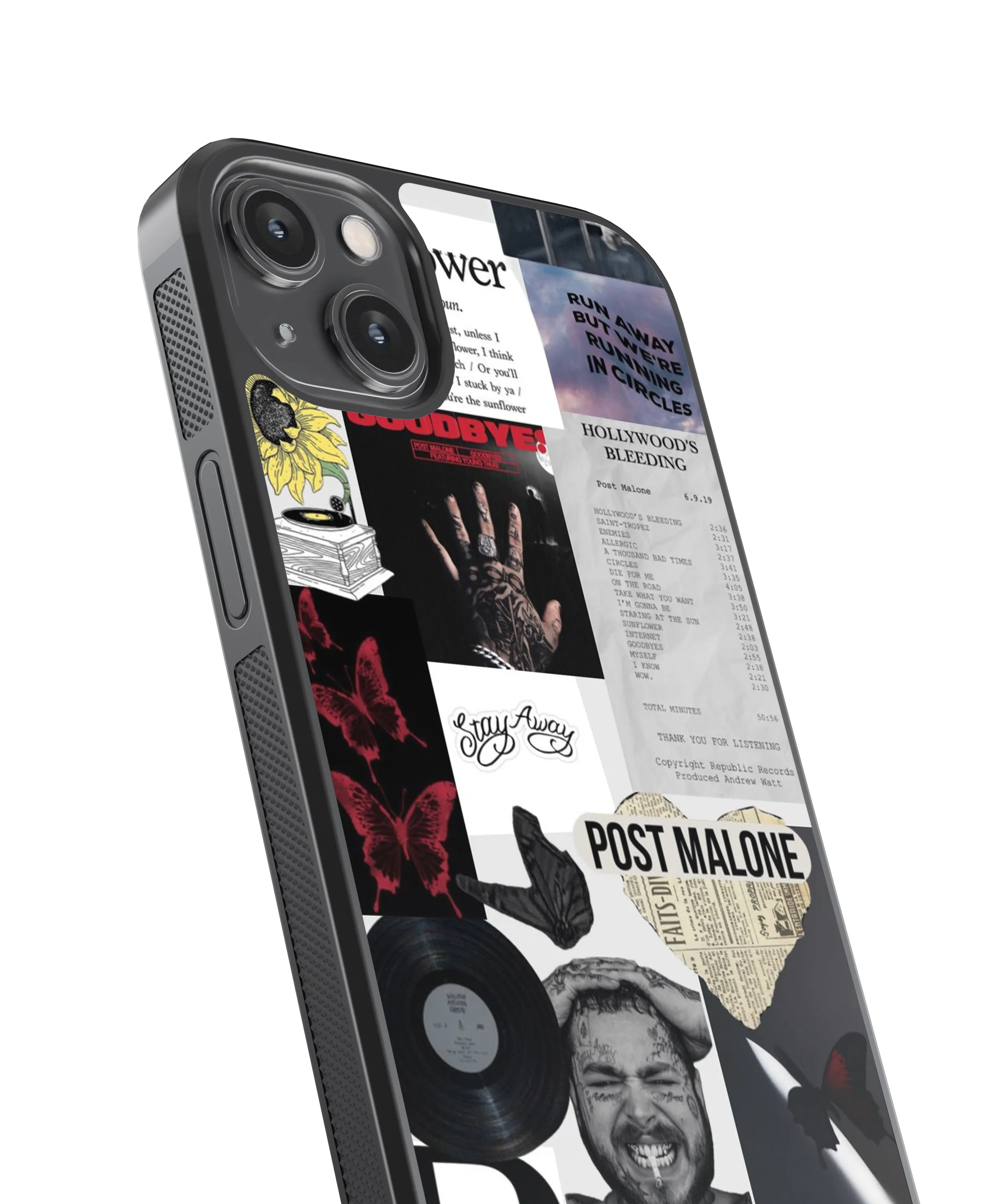 Post Malone Spotify Glass Phone Case Cover