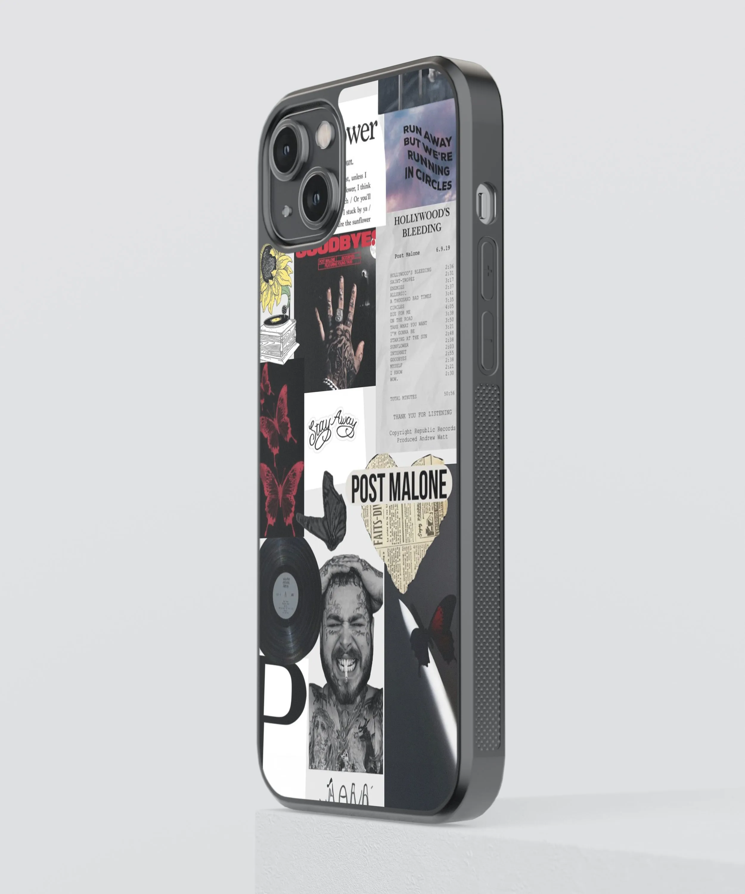 Post Malone Spotify Glass Phone Case Cover