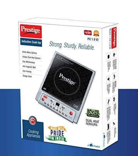 Prestige PIC 1.0 V2 1900-Watt Induction Cooktop (Black)