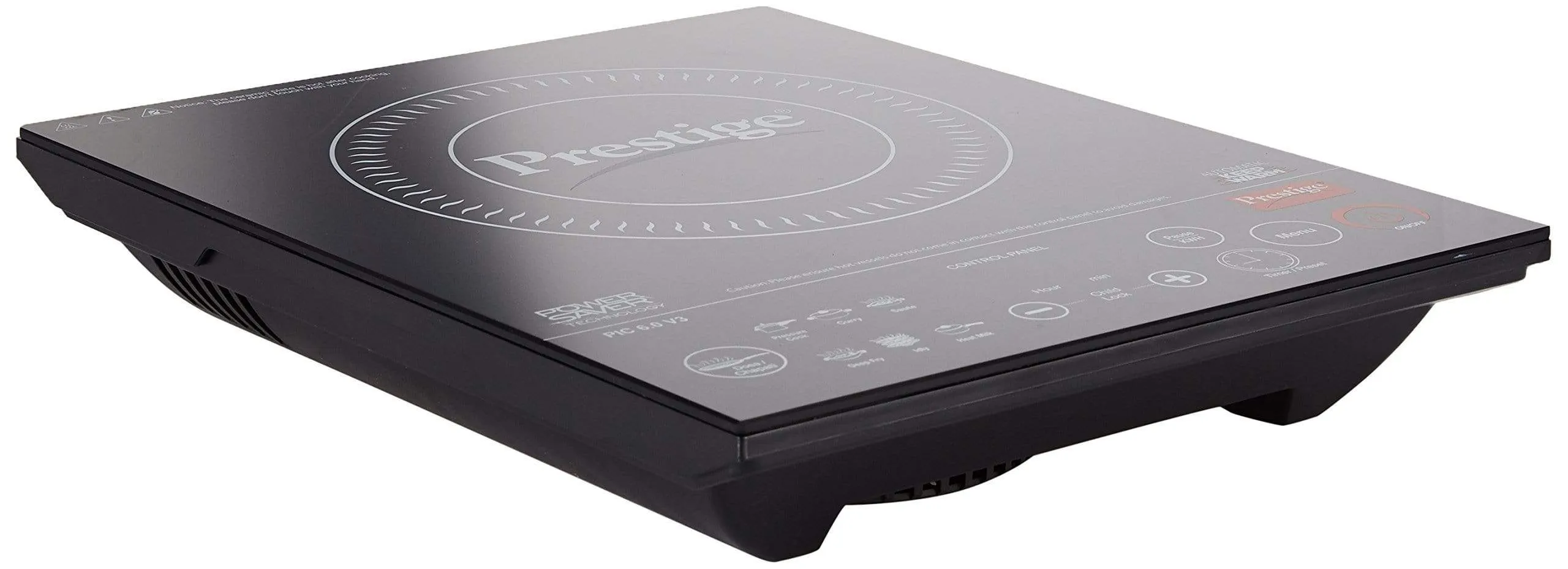 Prestige PIC 6.1 V3 2000-Watt Induction Cooktop with Touch Panel, Black