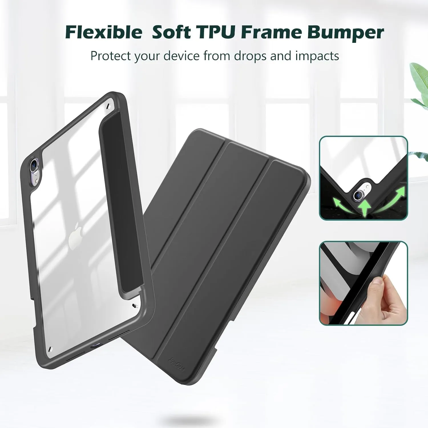 ProCase Smart Case for iPad Mini 6th Generation 8.3" 2021 Case with Pencil Holder, Smart Protective Cover for iPad Mini 8.3 Inch A2567 A2568 A2569