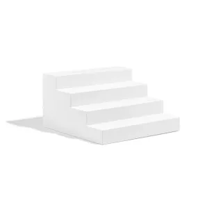 Propsyland White 4 Step Stair Block Styling Prop