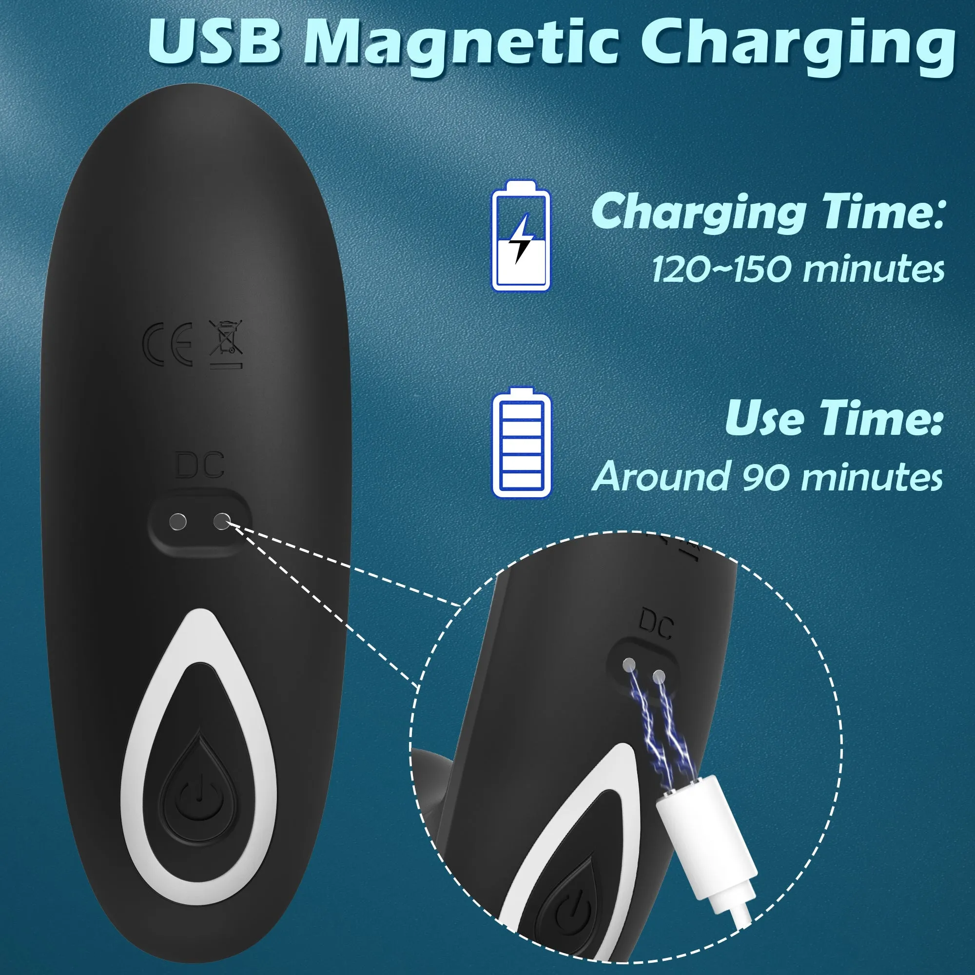 Prostate Massager with Thrusting Vibration