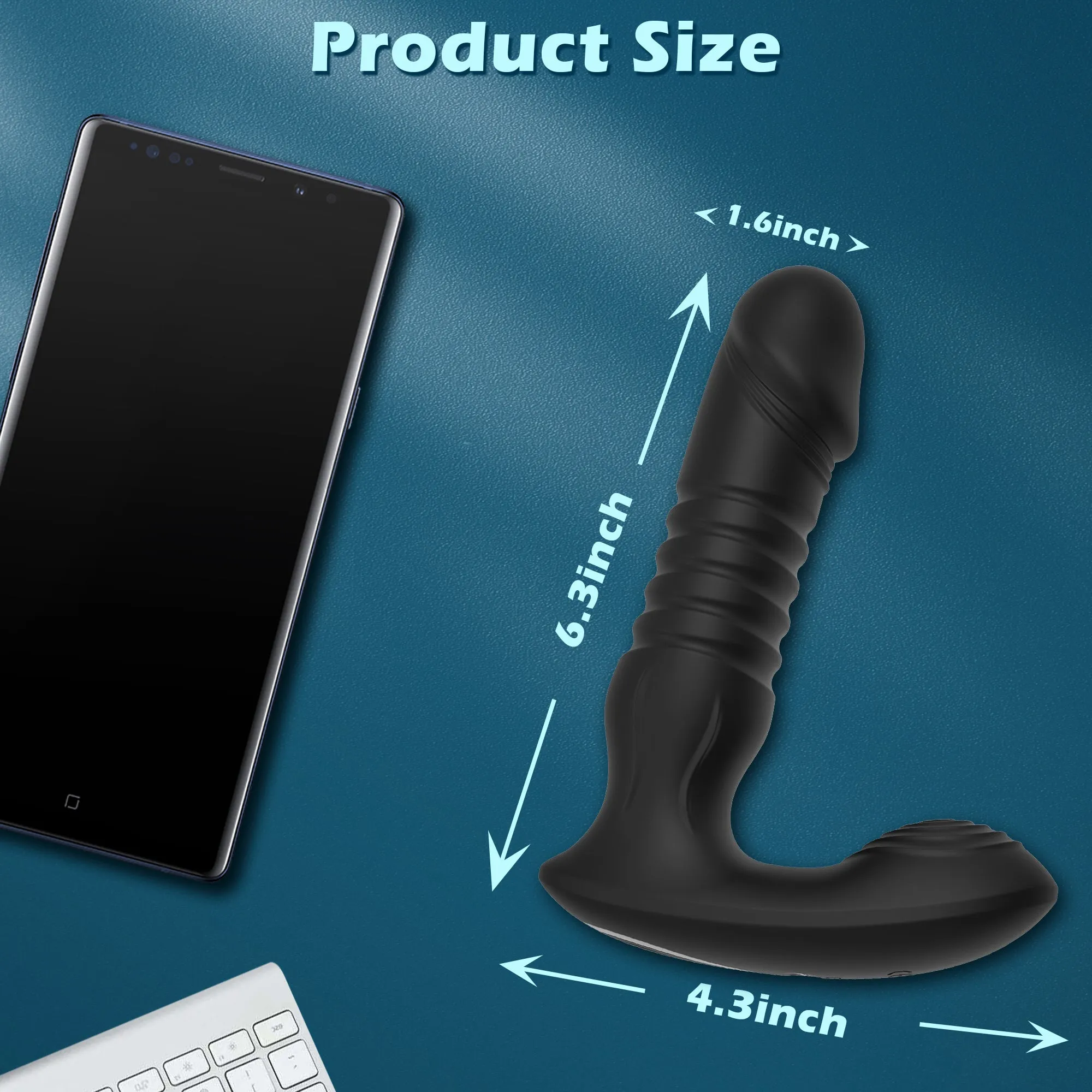 Prostate Massager with Thrusting Vibration