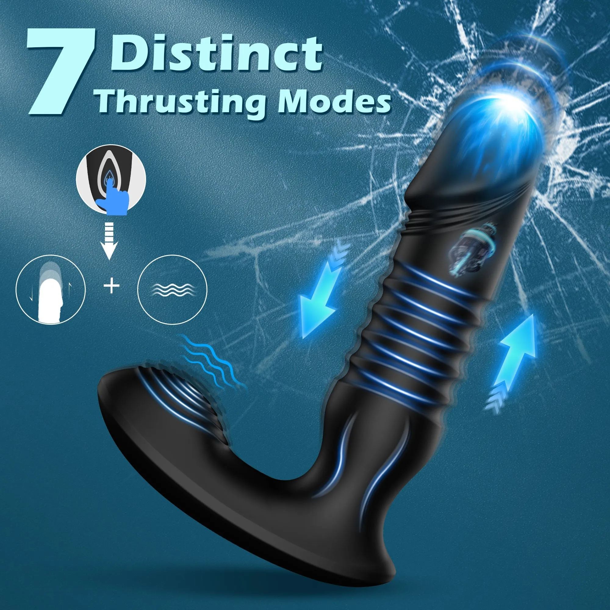 Prostate Massager with Thrusting Vibration