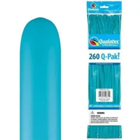 Qualatex - 260Q Qpak Tropical Teal Latex Balloons (50ct)