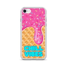 "Chill Vibes" Waffle Cone Phone Case (iPhone 7/7 Plus/8/8 Plus/X/XS/XS Max/XR/11/11 Pro/11 Pro Max/SE/12 mini/12/12 Pro/12 Pro Max/13 mini/13/13 Pro/13 Pro Max/14/14 Plus/14 Pro/14 Pro Max)