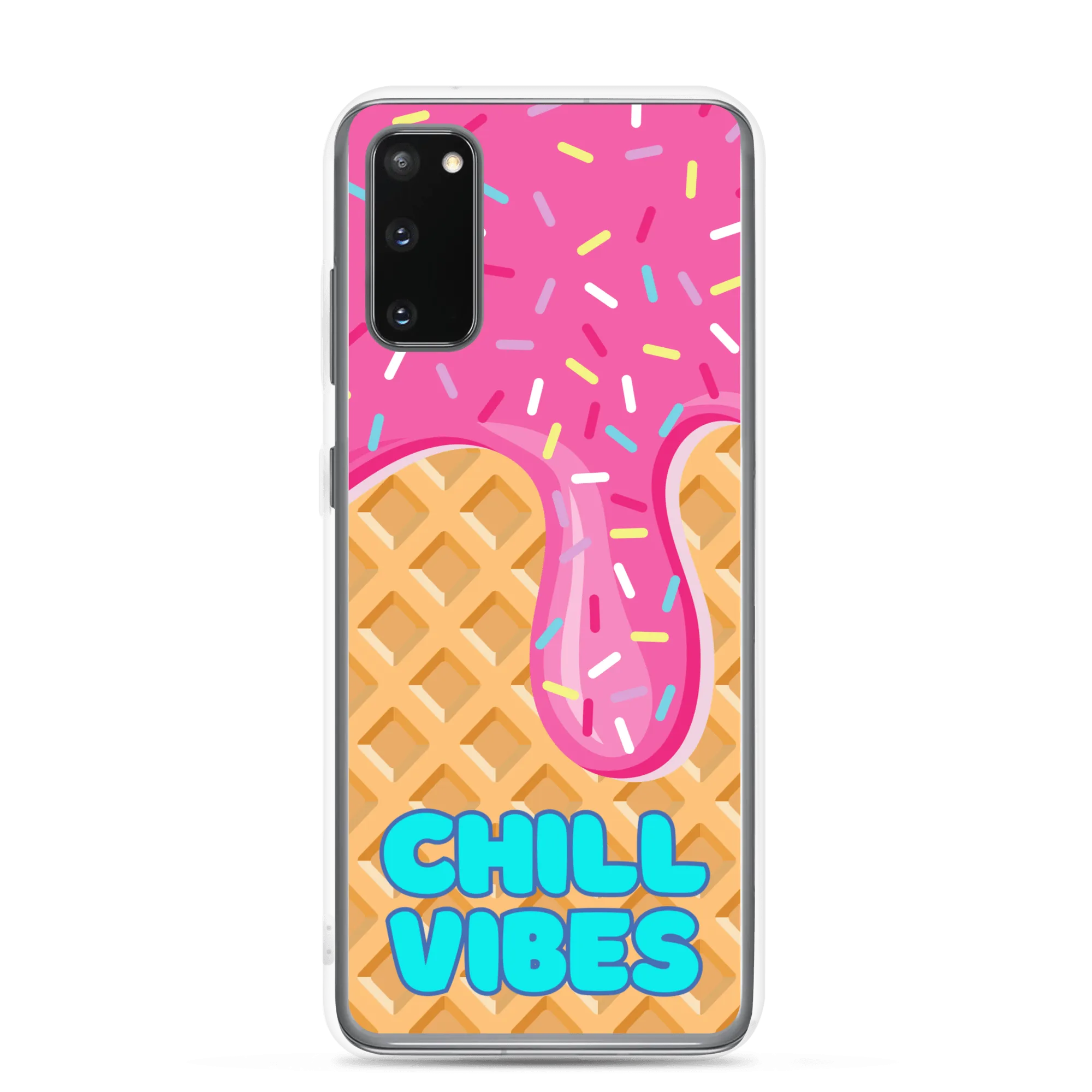 "Chill Vibes" Waffle Cone Phone Case (Samsung Galaxy S10/S10 /S10e/S20/S20 FE/S20 Plus/S20 Ultra/S21/S21 Plus/S21 Ultra/S22/S22 Plus/S22 Ultra)