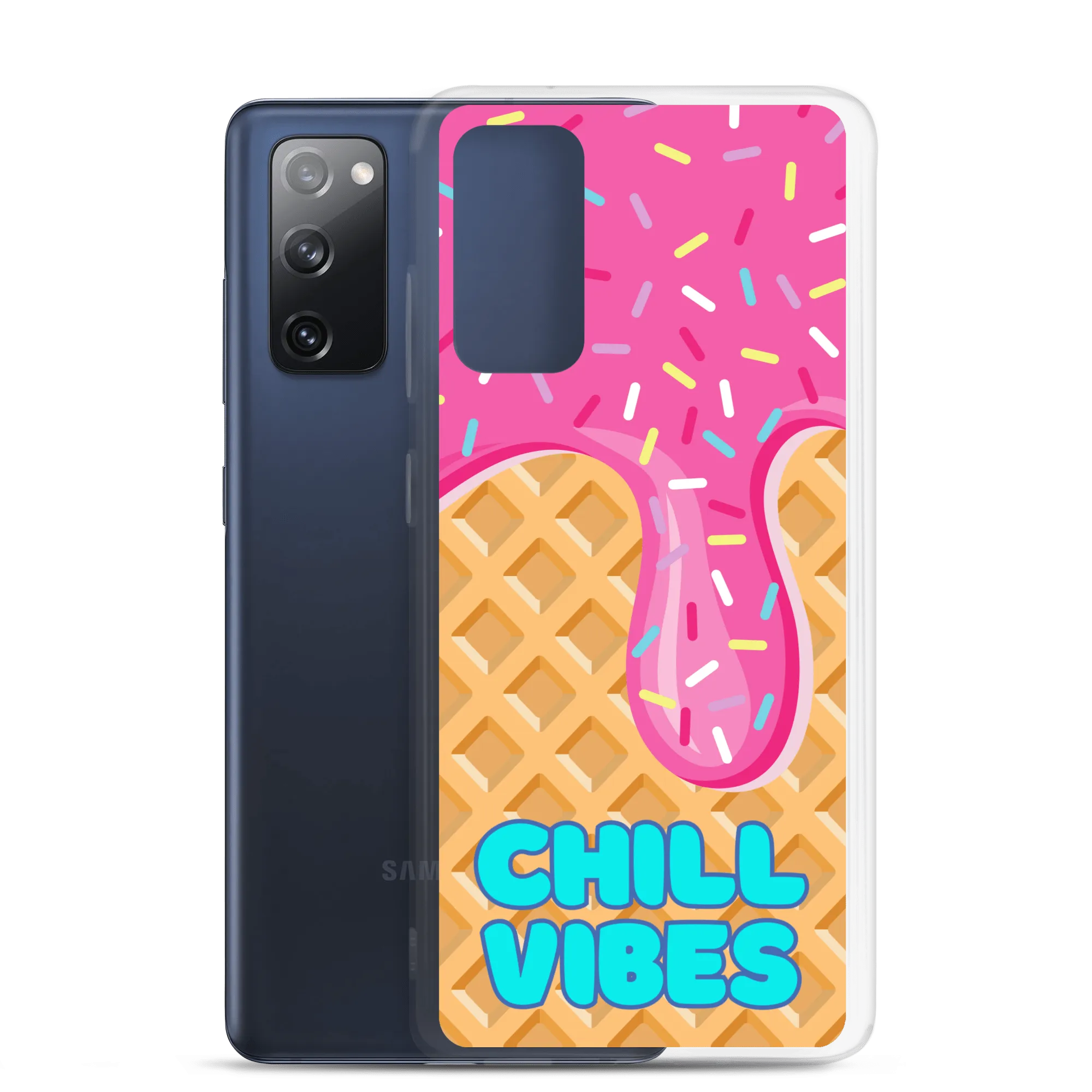 "Chill Vibes" Waffle Cone Phone Case (Samsung Galaxy S10/S10 /S10e/S20/S20 FE/S20 Plus/S20 Ultra/S21/S21 Plus/S21 Ultra/S22/S22 Plus/S22 Ultra)