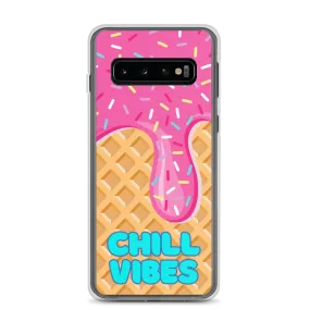 "Chill Vibes" Waffle Cone Phone Case (Samsung Galaxy S10/S10 /S10e/S20/S20 FE/S20 Plus/S20 Ultra/S21/S21 Plus/S21 Ultra/S22/S22 Plus/S22 Ultra)