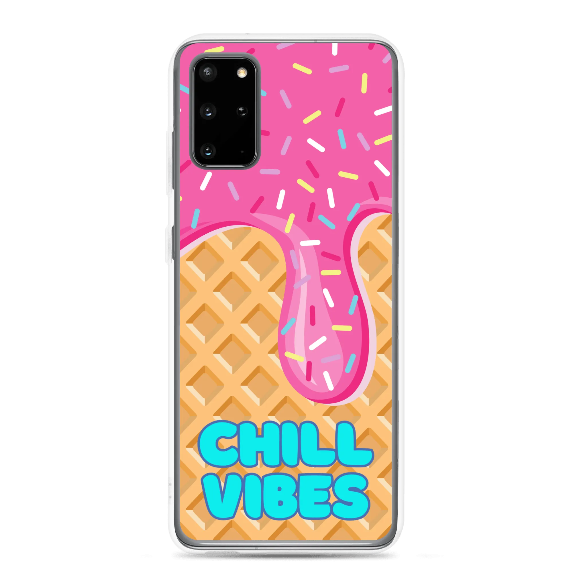 "Chill Vibes" Waffle Cone Phone Case (Samsung Galaxy S10/S10 /S10e/S20/S20 FE/S20 Plus/S20 Ultra/S21/S21 Plus/S21 Ultra/S22/S22 Plus/S22 Ultra)