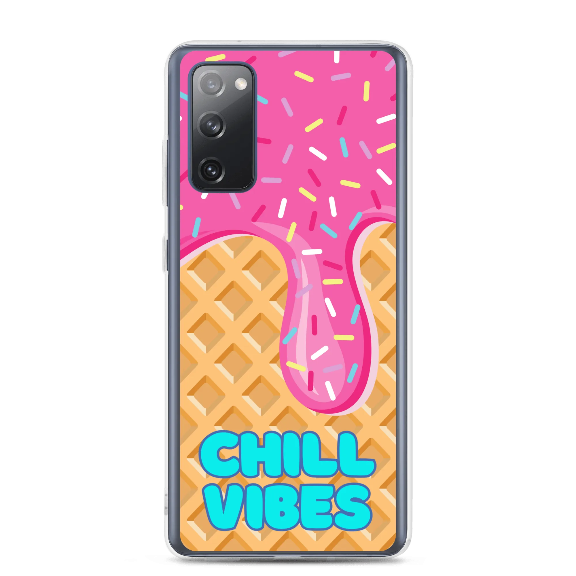 "Chill Vibes" Waffle Cone Phone Case (Samsung Galaxy S10/S10 /S10e/S20/S20 FE/S20 Plus/S20 Ultra/S21/S21 Plus/S21 Ultra/S22/S22 Plus/S22 Ultra)