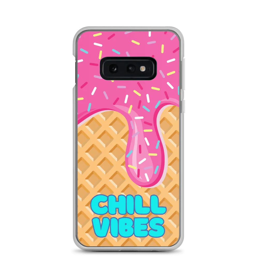 "Chill Vibes" Waffle Cone Phone Case (Samsung Galaxy S10/S10 /S10e/S20/S20 FE/S20 Plus/S20 Ultra/S21/S21 Plus/S21 Ultra/S22/S22 Plus/S22 Ultra)