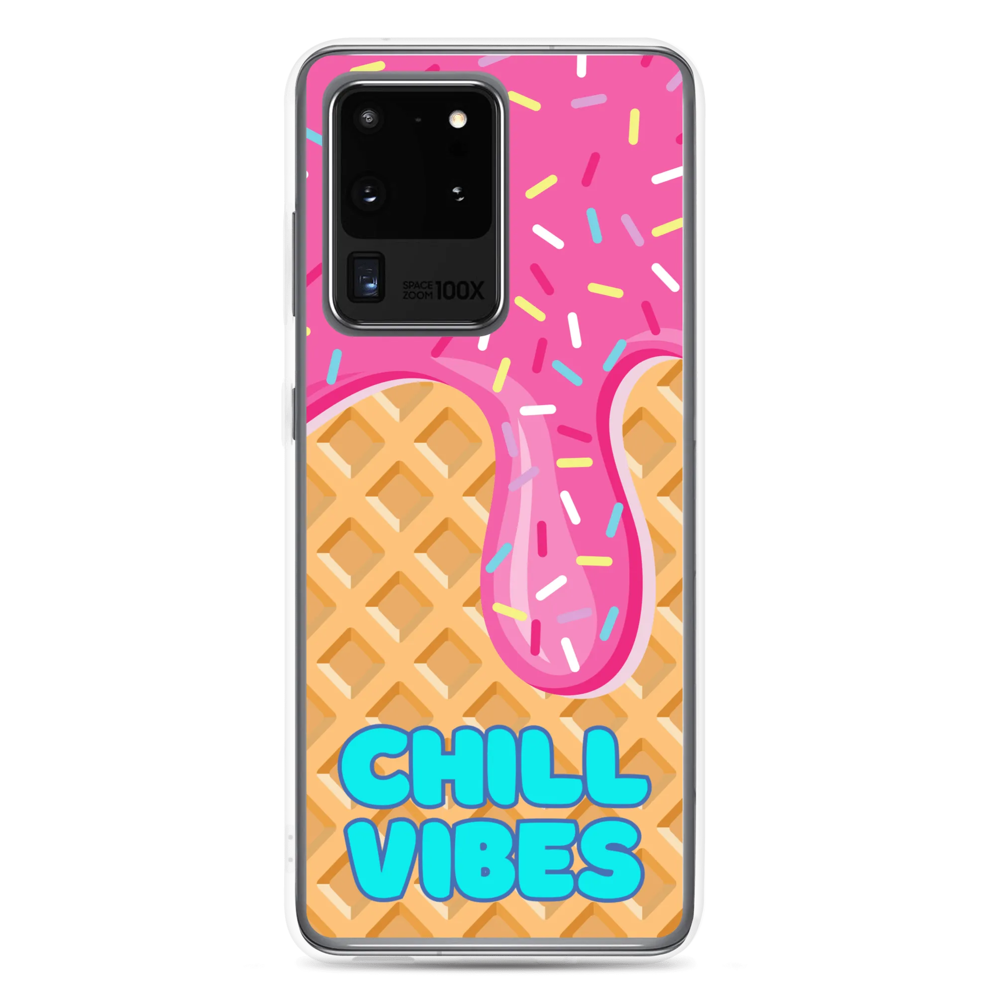 "Chill Vibes" Waffle Cone Phone Case (Samsung Galaxy S10/S10 /S10e/S20/S20 FE/S20 Plus/S20 Ultra/S21/S21 Plus/S21 Ultra/S22/S22 Plus/S22 Ultra)