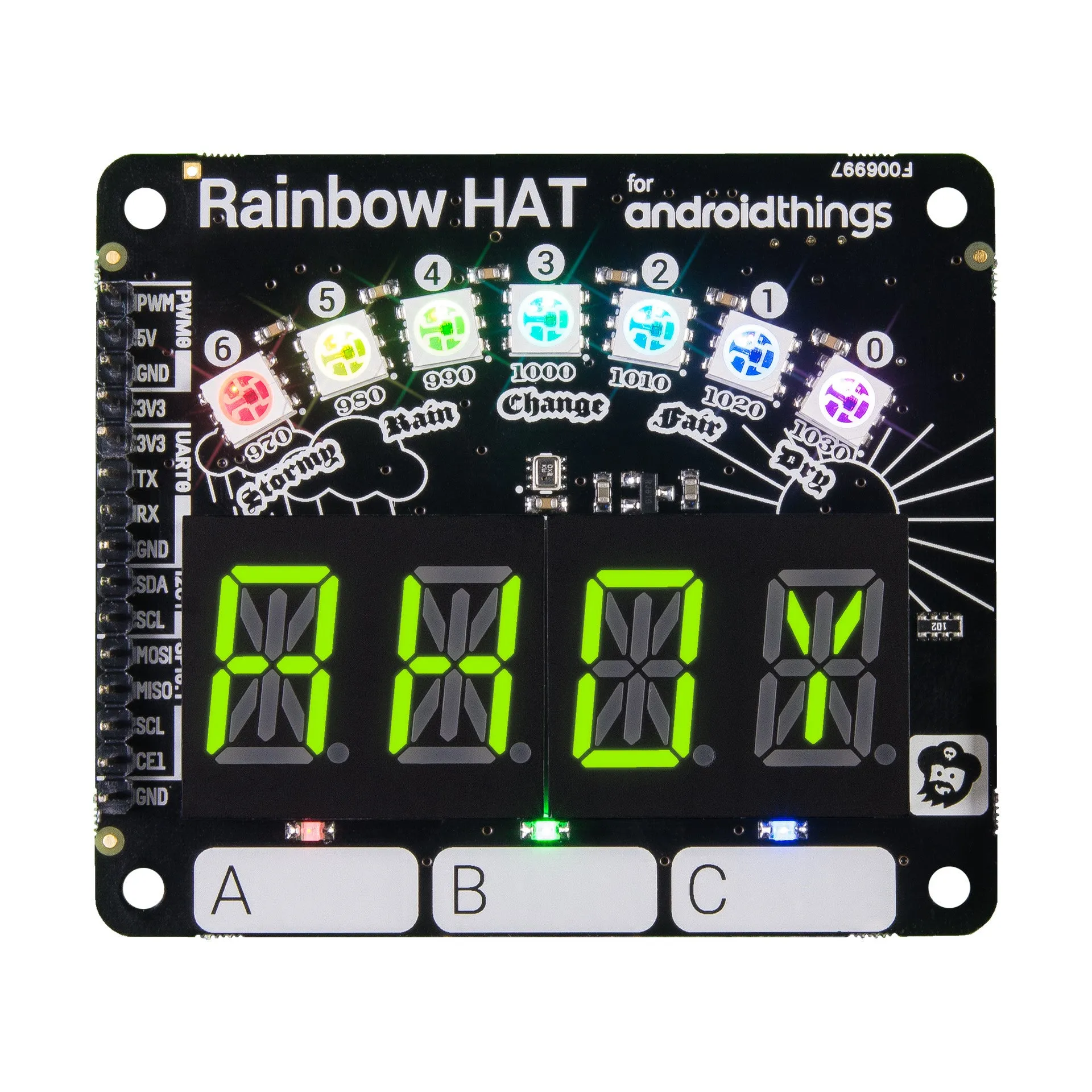 Rainbow HAT - Experimentation Board