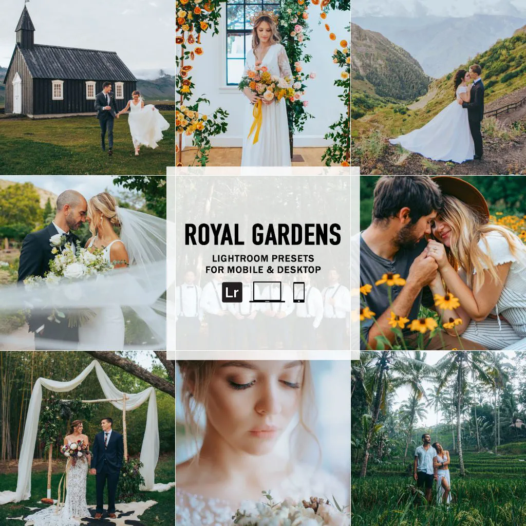 Royal Gardens -  Single Color Palette Presets for Lightroom Mobile & Desktop