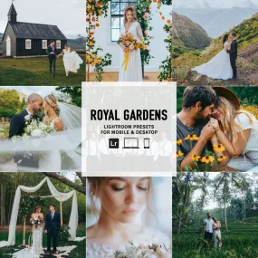 Royal Gardens -  Single Color Palette Presets for Lightroom Mobile & Desktop