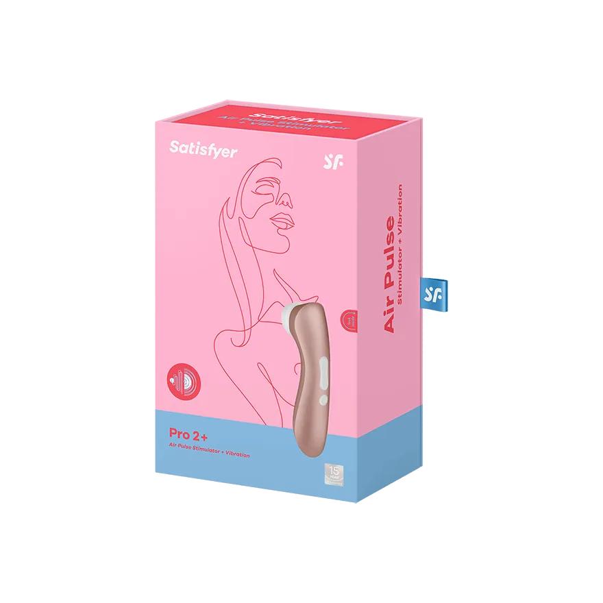 Satisfyer - Pro 2  Air Pulse Vibration Rechargeable Clitoral Air Stimulator (Rose Gold)