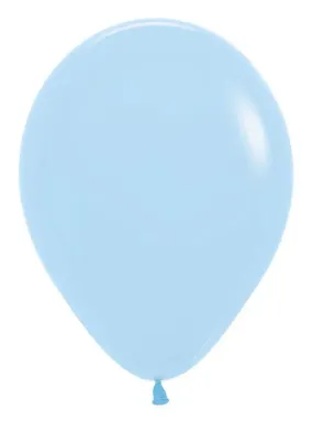 Sempertex - 11" Pastel Matte Blue Latex Balloons (50pcs)