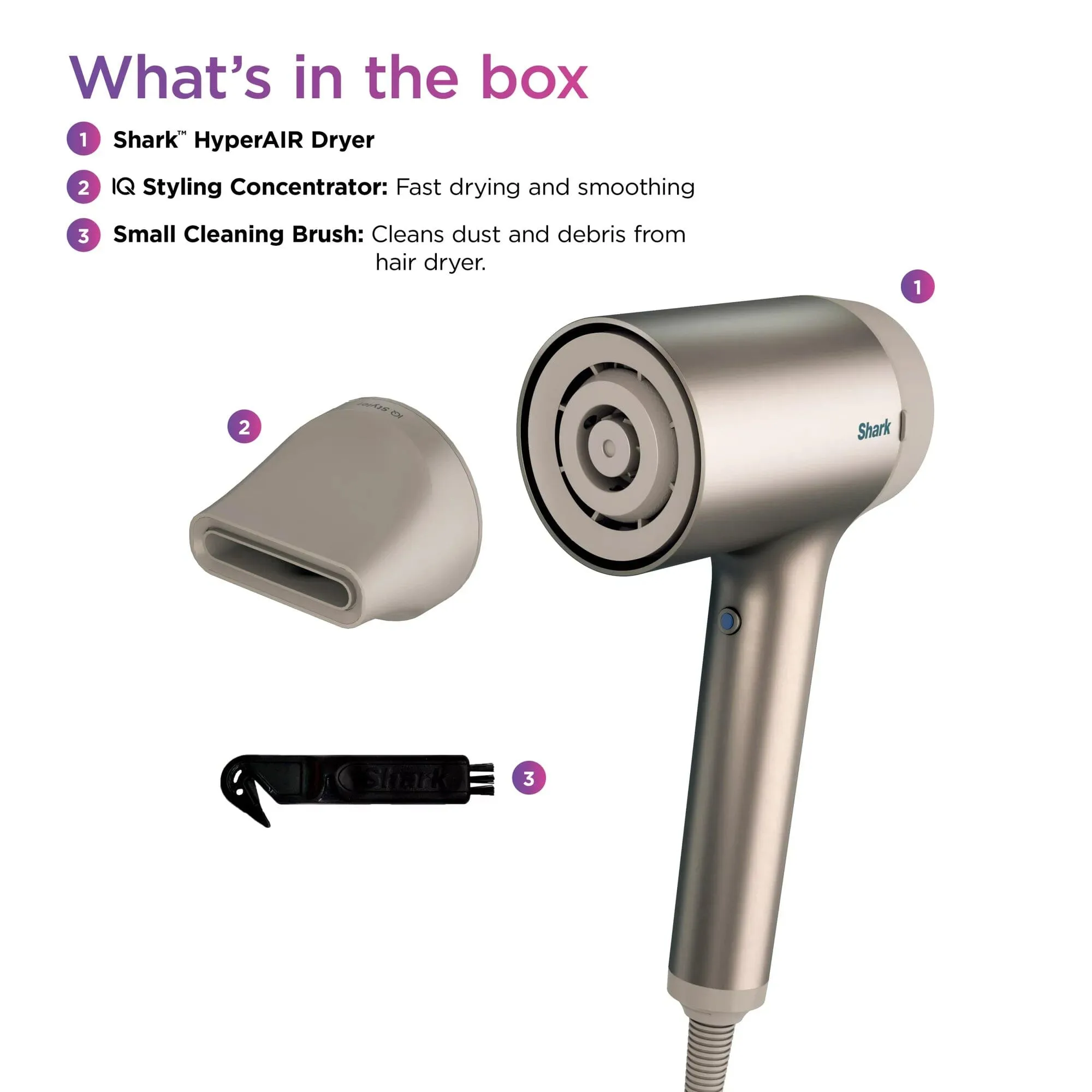 Shark HD101 HyperAIR Fast-Drying Hair Blow Dryer (Refurbished)