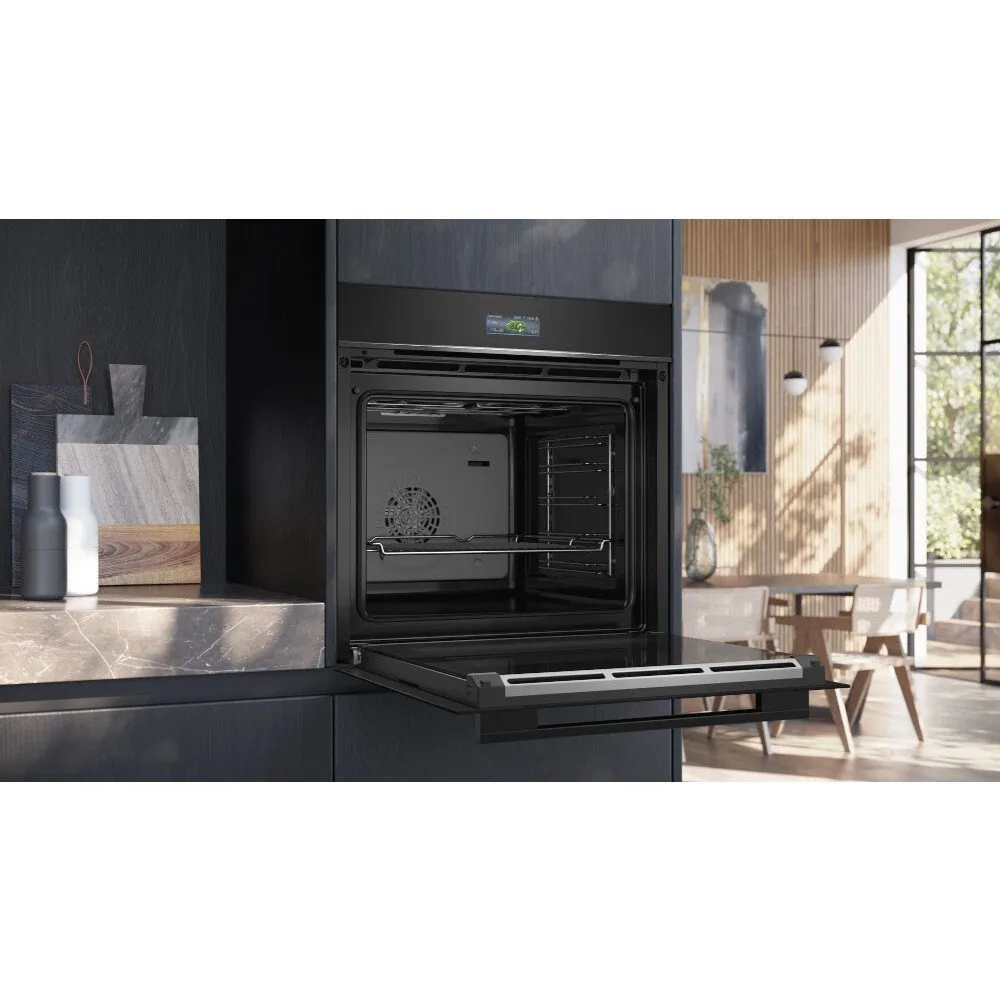 Siemens HB732G1B1B iQ700 Built-In Electric Single Oven, Black, A  Rated